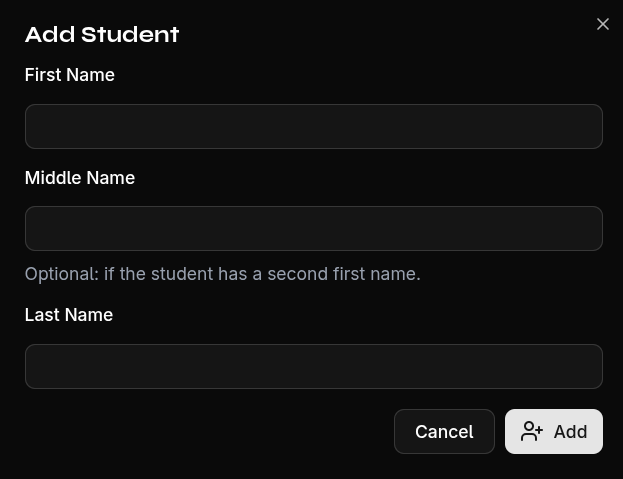 Add Student